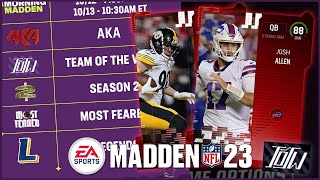 MOST FEARED CONFIRMED TOTW Josh Allen TOTW Week 5 Predictions In MUT 23