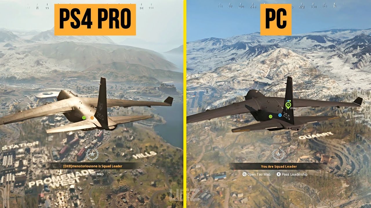 Call of Duty Warzone 2.0, PS4 - PS4 Pro - PS5, Graphics Comparison