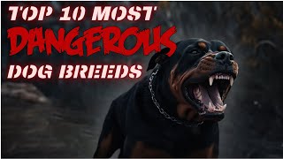 Top 10 Most DANGEROUS Dog Breeds In The World! #dangerousdogbreeds