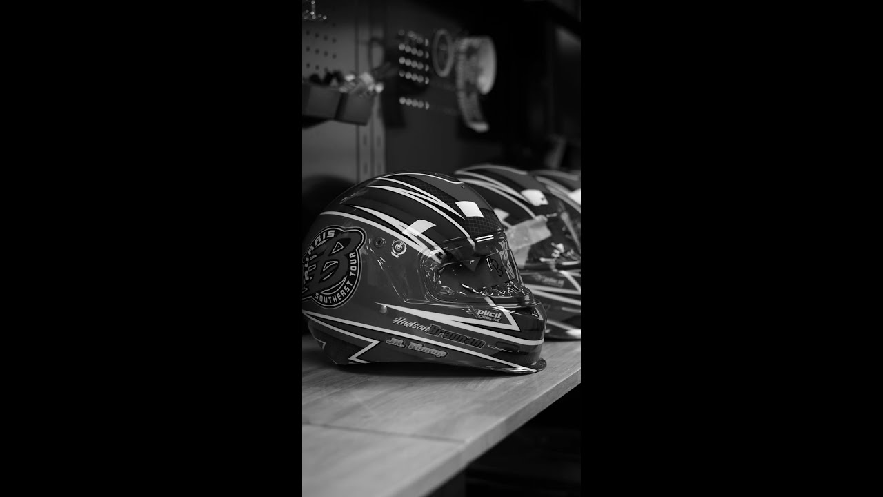 Check out this Burris Racing helmet lineup 