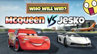 Koenigsegg jesko VS Lightning McQueen😱||Extreme car driving simulator🔥|| screenshot 5