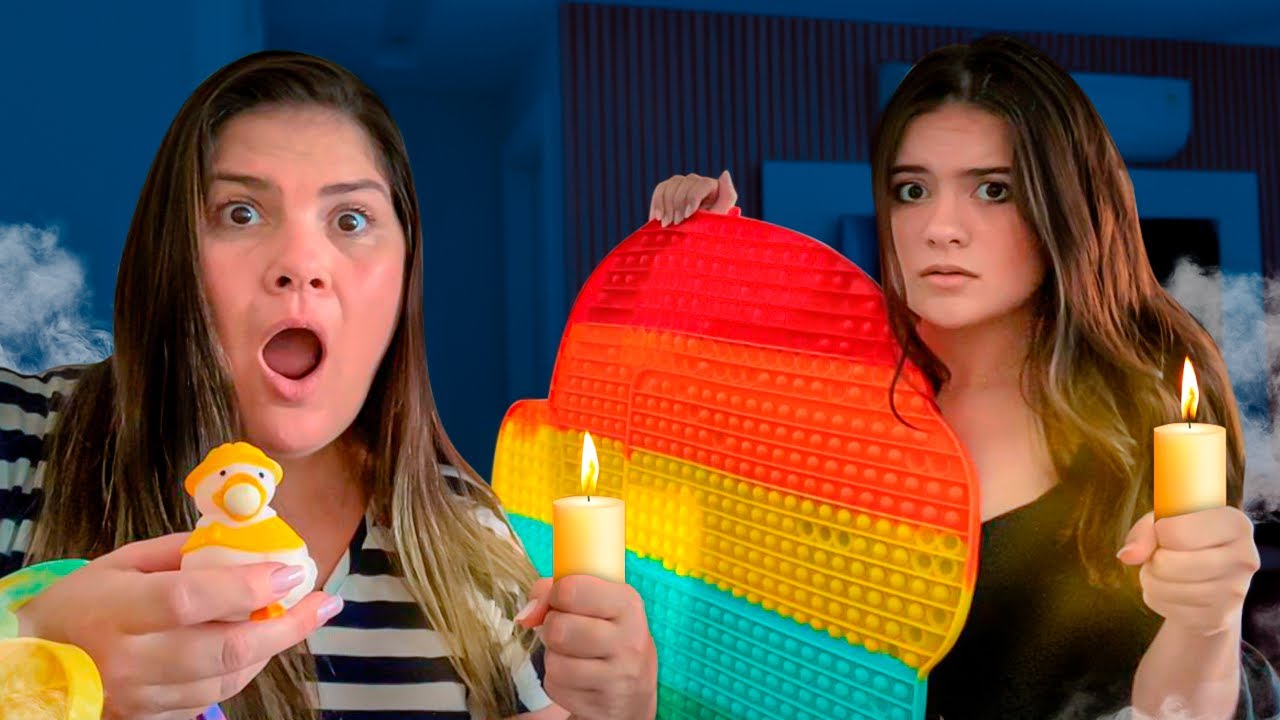 PROCURANDO FIDGET TOYS NO ESCURO * ESCONDI o ANDRÉ