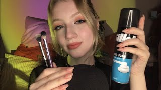 [ASMR] tingly ear attention for sleep 😴 ~ tapping, soft spoken, shaving foam