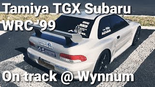 Tamiya Subaru WRC '99 TGX mk1 with OS max 18cvrx @ Wynnum RC track