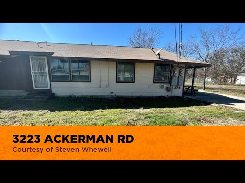 3223 ACKERMAN RD, Kirby, TX home video tour