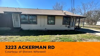 3223 ACKERMAN RD video tour