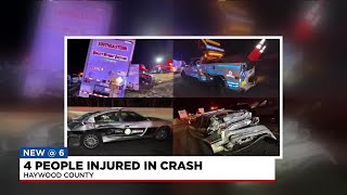 NCHP: Truck driver who failed to move over crashes into patrol car, injures 4 people