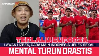 Ada apa?? Timnas U23 Indonesia main jelek, mental drop, dan dikalahkan Uzbekistan