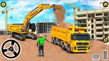 Suburban Road Construction Simulation - Town Bridge Builder Simulator - Android Gameplay