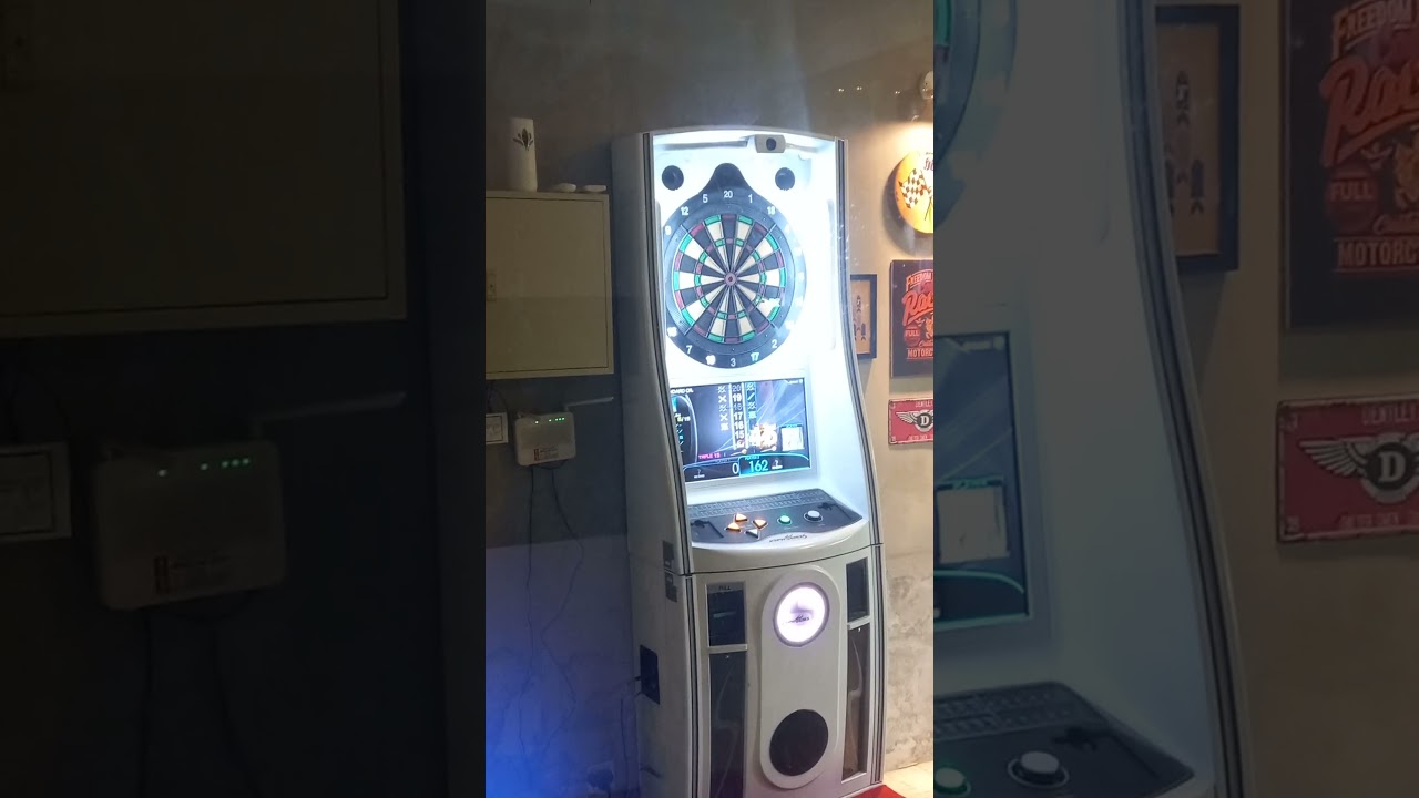 Electronic dartboard, Cambodia July 2023