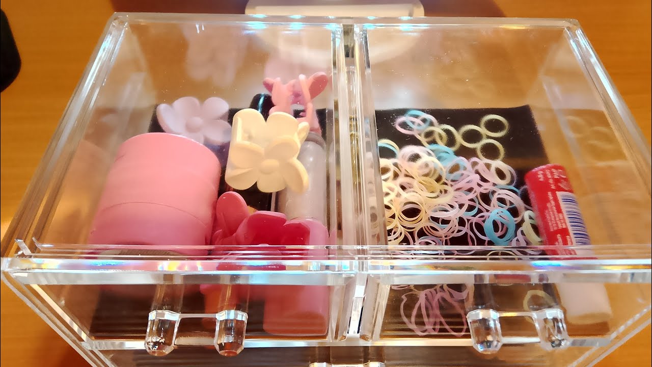 Οργάνωσης σιταριέρας με καλλυντικά και κορδέλες σουρακια λαστιχακια! 🎄Rart 1!!! 