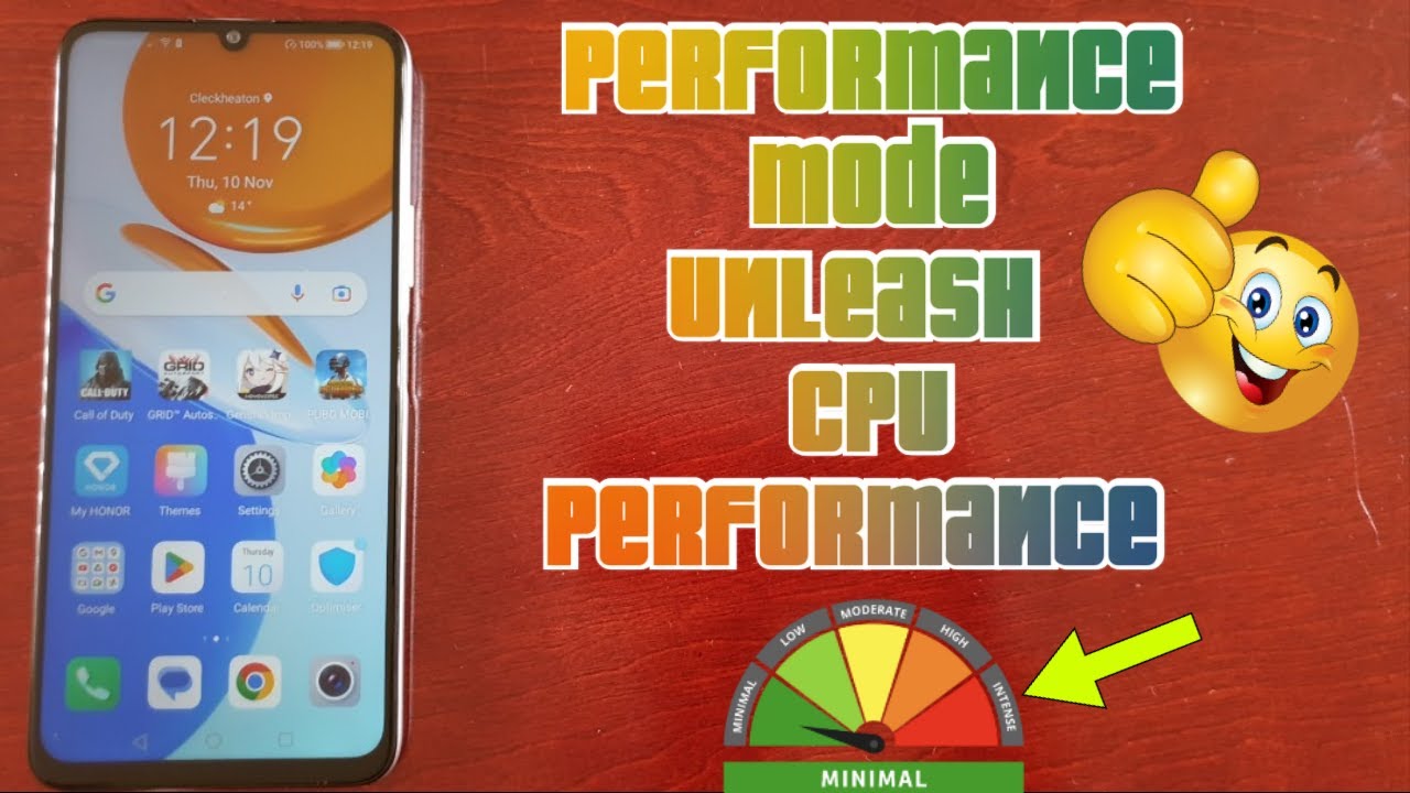Honor X7 Enable Performance ModeUnleash CPU's Maximum Performance,Good