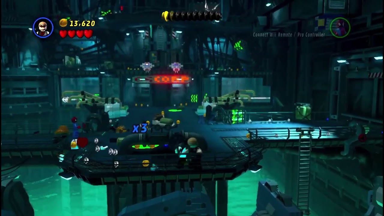 LEGO Marvel Superheroes (Wii U) Gameplay Part 3: Exploratory Laboratory (2/5)