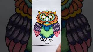 Did This Owl Just Come From a Fantasy World 🦉✨🌈