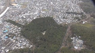 天智天皇陵に立ち入り調査 京都 八角形の墳丘
