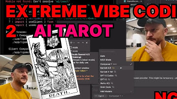 Extreme Vibe Coding 2 — AI Tarot Reader — CURSOR 2.0 Composer 1