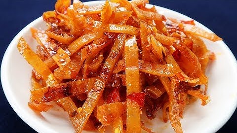 Món Ăn Ngon - KHÔ MỰC RIM SA TẾ ăn đã lắm mấy chế ơi