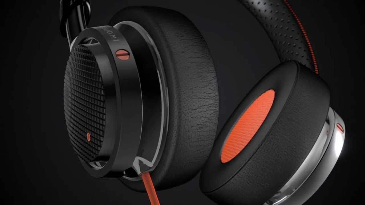 Philips Fidelio M1 on-ear-headset med huvudband svart & orange