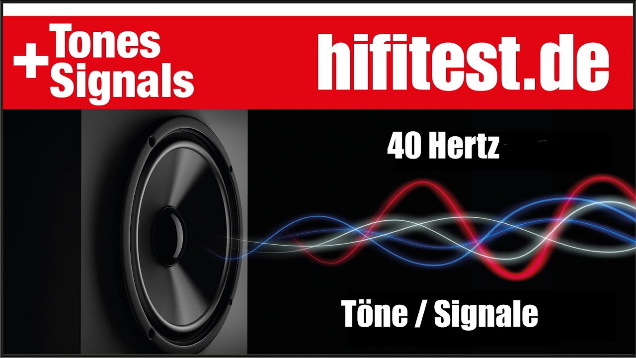 40 Hz Sine Wave Tone Signal / Sinus-Ton-Signal 40 Hertz - CD Quality