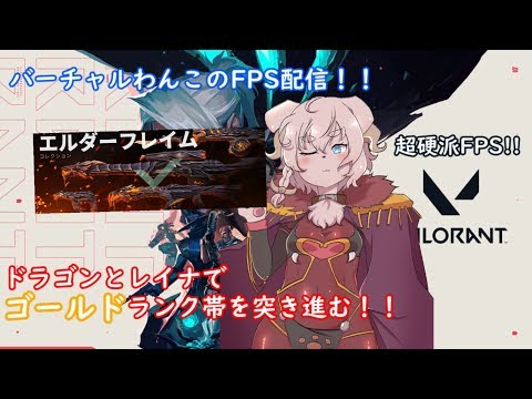 【VALORANT】バーチャル犬のランクマッチ！ドラゴン達を添えて！！【ゴールド１/コメント大歓迎！】