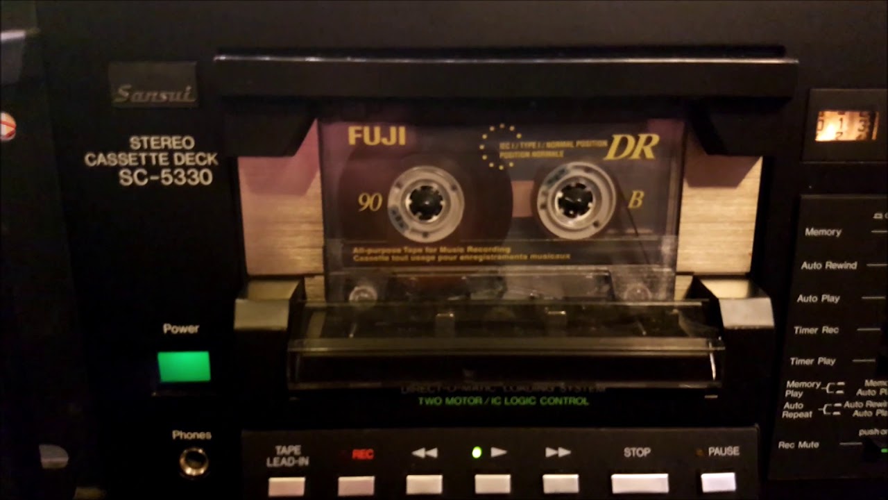Sansui SC5330 Cassette player 1980 new belts and service YouTube