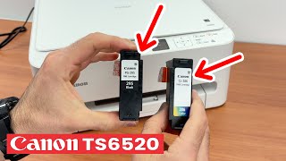 Canon TS6520 Como carregar e substituir os cartuchos de tinta