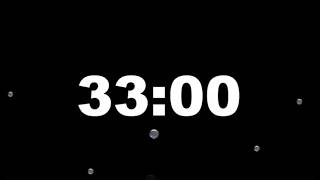 33 Minute Timer with Alarm | Full Screen Minimalist Countdown (HD) – ClockUnit