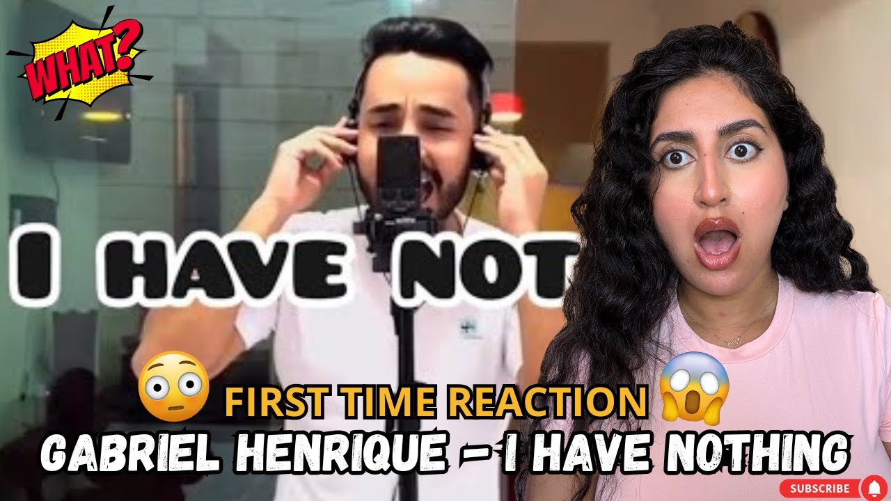 WHO IS THIS GUY ??!!!! Gabriel Henrique - I Have Nothing (Whitney Houston) First time REACTION