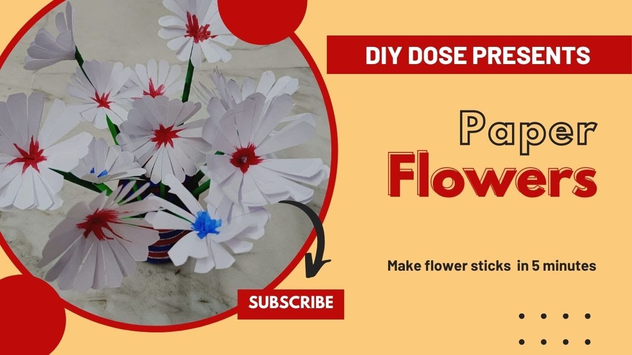 DIY Paper Flower Bunch Most Easy Craft For Beginners DIY In 5