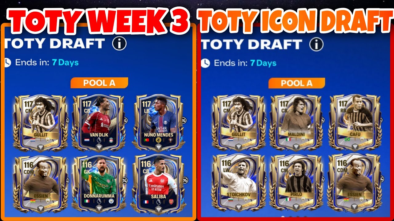 TOTY WEEK 3 PLAYERS CONFIRMED || TOTY ICON DRAFT COMING 