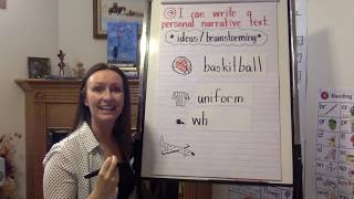 Personal Narrative Writing, Video 1 - Ideas/ Brainstorming