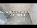 How to build a walkin shower tutorial