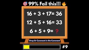 🔢 Math Puzzle Challenge – This Puzzle Isn’t What It Seems 😳🧩🔥 #MathPuzzleChallenge