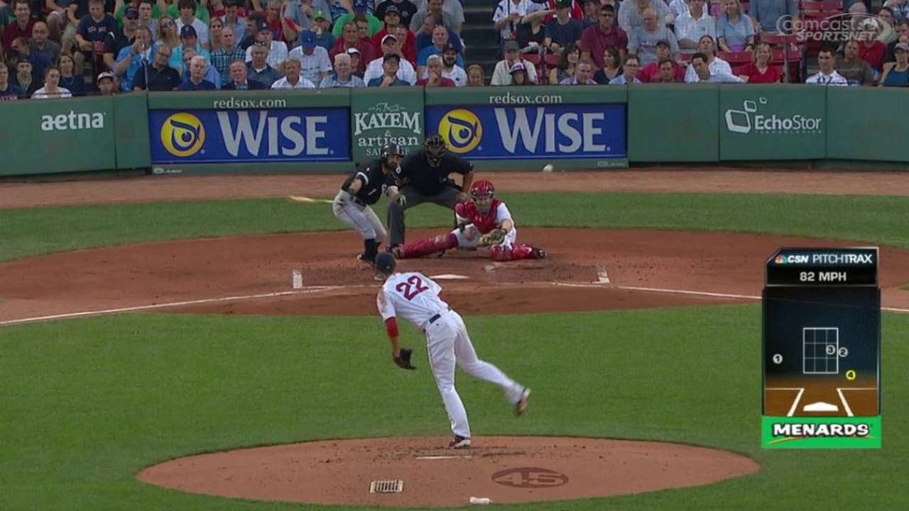 CWS@BOS: Eaton drives in Sanchez on single to center