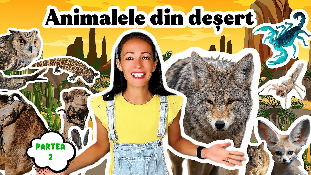 Animalele din Deșert! 🐪🌵Descoperă secretele supraviețuirii cu Roxi #invatacuroxi #animale #gradinita