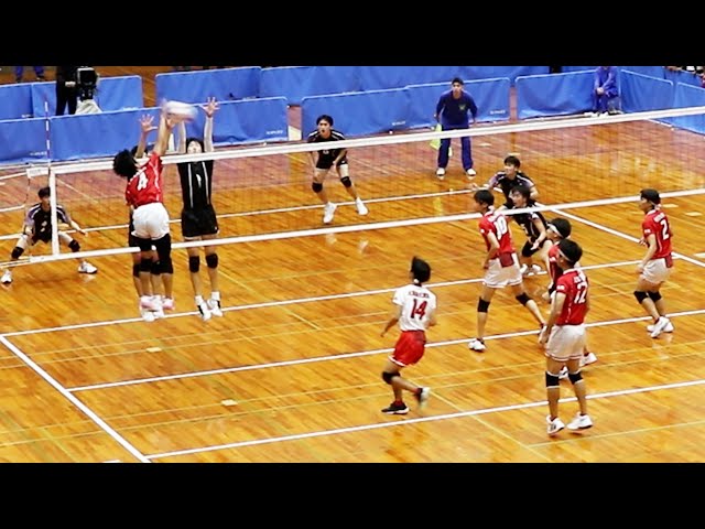 春高大阪2025】代表決定戦 常翔学園 vs 大産大附属 第2セット＜男子