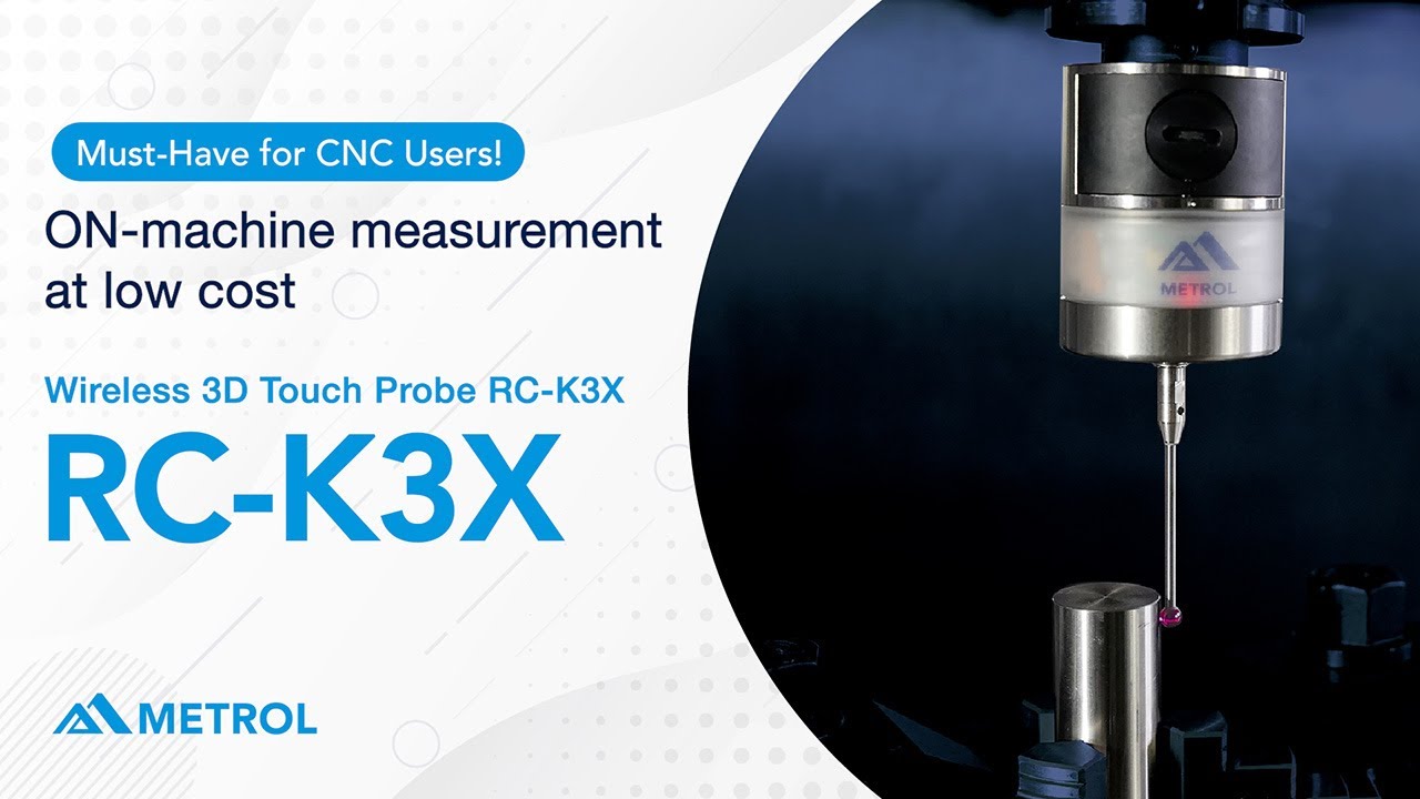 【Must-Have for CNC Users!】Wireless 3D Touch Probe RC-K3X - YouTube