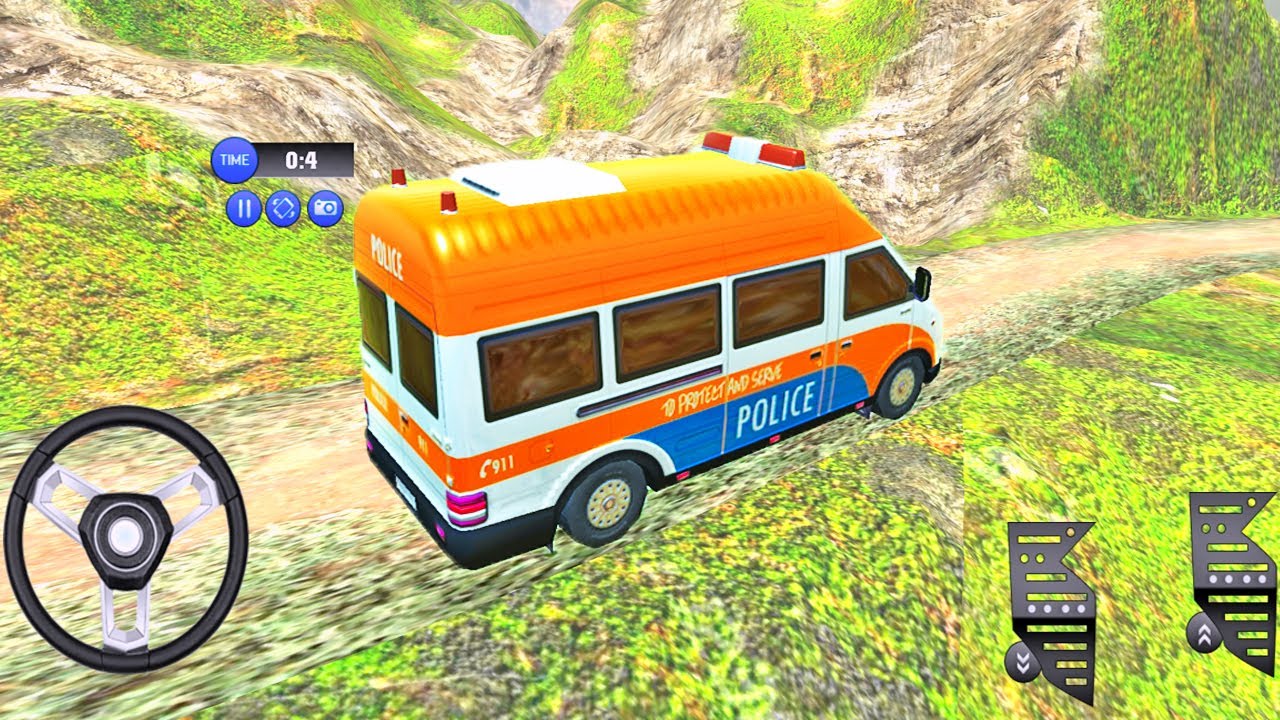 Offroad Police Van Car Racing Game | Van Driving Game | Police Van Game - Android Gameplay