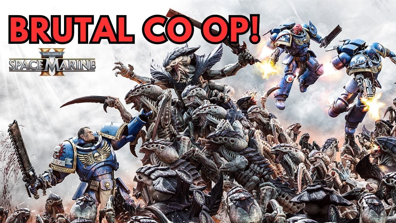 WARHAMMER 40,000 : SPACE MARINE 2 Brutal Co Op and Boss Fight ! - YouTube