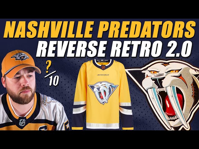 Adidas Reverse Retro 2.0 Authentic Hockey Jersey - Nashville