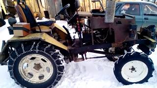 Самодельный трактор 4x4(старичек)