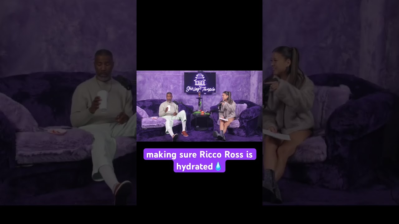 making sure Ricco Ross is hydrated💧