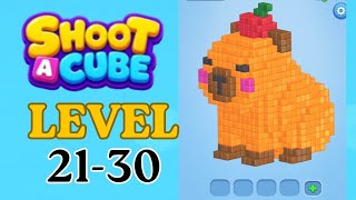 Shoot a cube Level 21-30 Full Walkthrough Solution