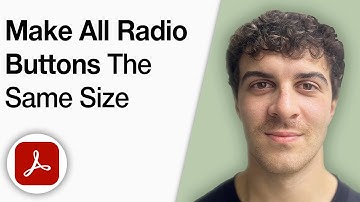How to Make All Radio Buttons the Same Size in Adobe Acrobat Pro DC [2025 Full Guide]