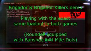 Brigador Killers demo and Brigador, comparing similar playable loadouts