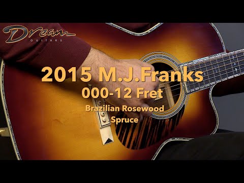 ギター Dream Dream Guitars - 2015 M.J. Franks 000-12 Fret, Brazilian Rosewood