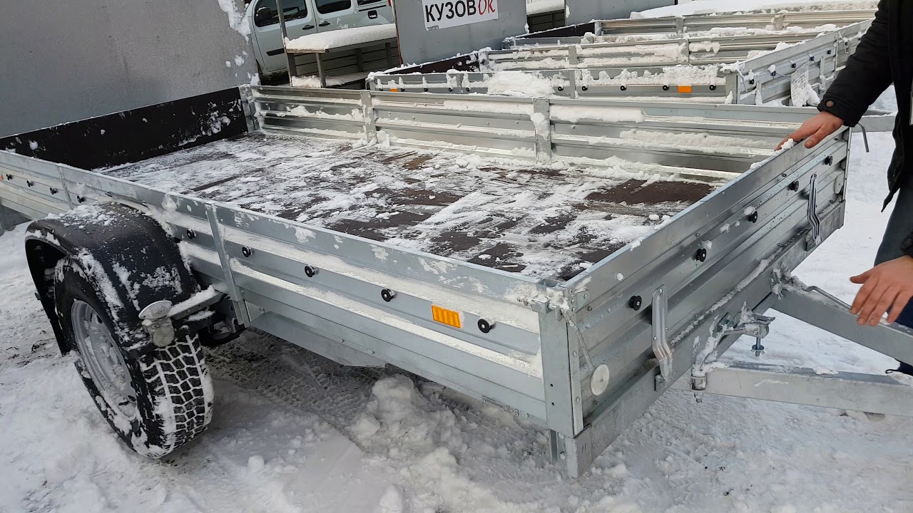 Какая подвеска у прицепа МЗСА 817717.015 с колесами R16.Видео обзор ...