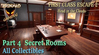 First Class Escape 2: Head in the Clouds PART 4 Secret Rooms - All Collectibles