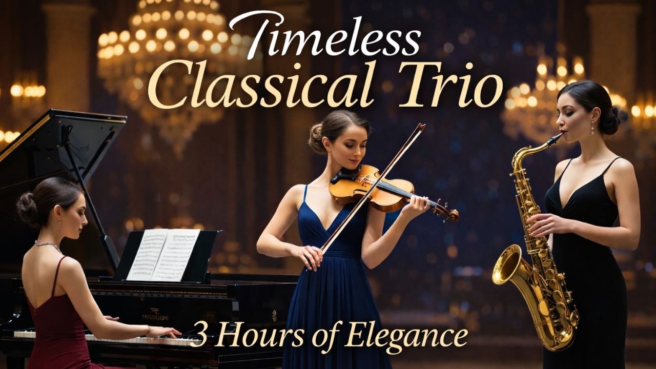 Timeless Classic Trio- Sax, Piano, violin/3hs Relaxing Music
