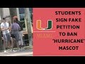 Left-wing students sign fake petition to change 'Hurricanes' mascot at U. of Miami — since it's 'offensive' to those hurt by hurricanes
